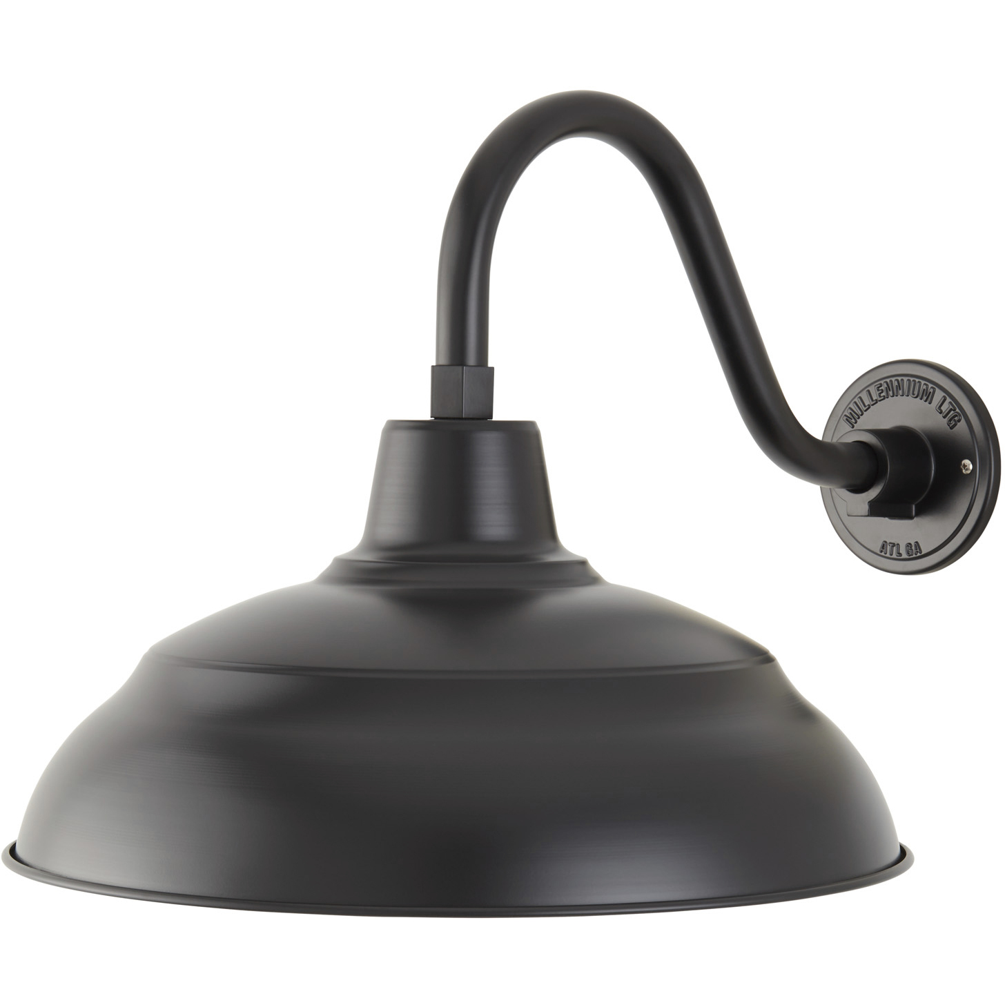 R Series Satin Black 17 inch Warehouse Shade